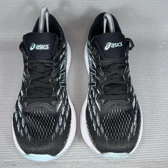 ASICS GEL-STRATUS 3 Knit Women's Sz 11 Running Gym Shoes Athleisure Black Teal - Picture 4 of 11